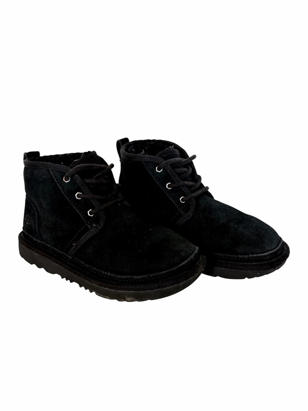 UGG Kids Black Nuemel II Chukka Boots Size 2Y